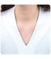 Letter W Silver Necklace SPE-5537
